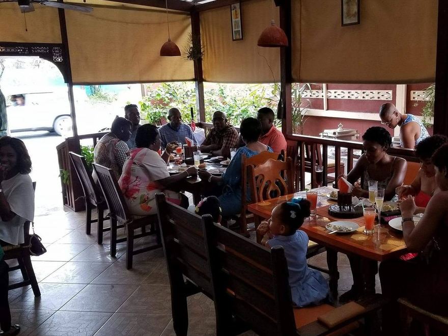 Dining at a Georgetown restaurant